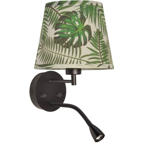 BARCELONA LED Applique PAIR E27 con faretto da lettura a LED da 3W
