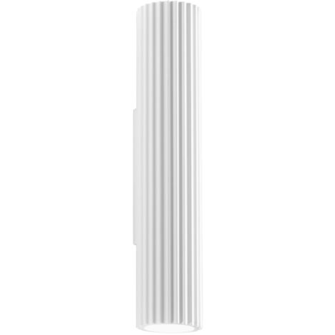 "Applique PALLADIO in gesso verniciabile con struttura tubolare 35 cm."