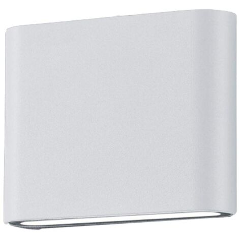 Applique Parete Esterno 2 Led Luce Doppia Bianco 11 cm Thames II GD Trio