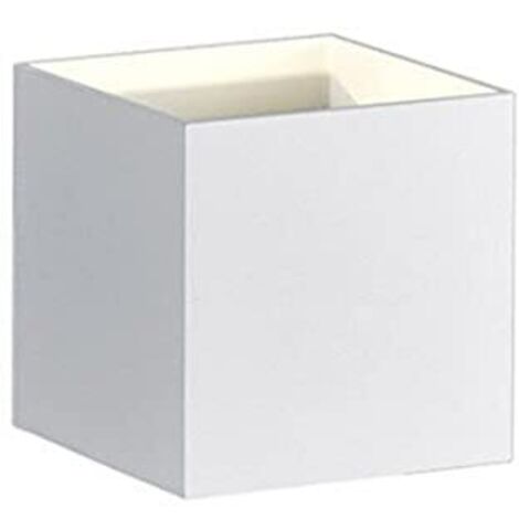 Applique Parete Interno Led Cubo Bi-direzionale Bianco Louis GD Trio