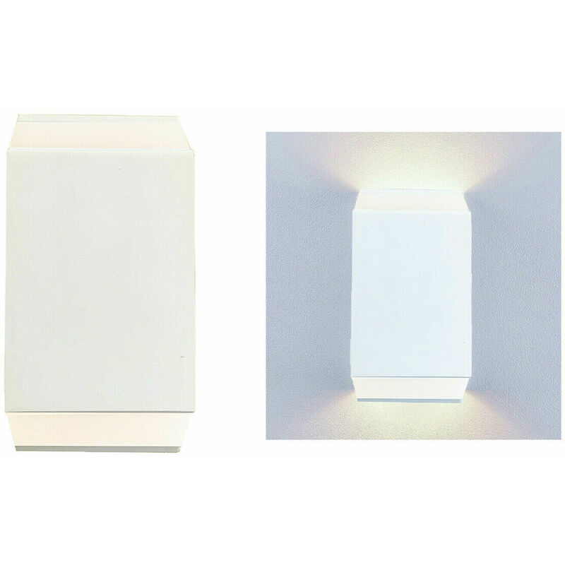 Image of Applique parete led 6W lampada muro IP65 moderno doppia luce naturale 4000K