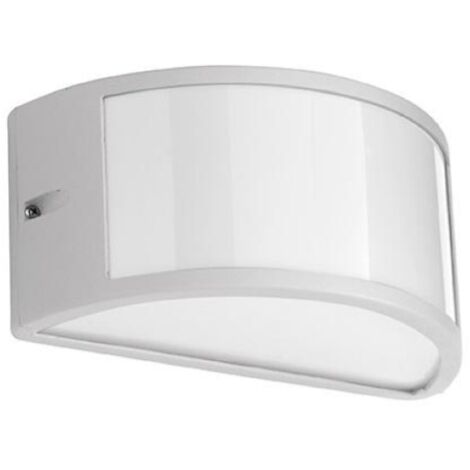 Applique per esterni FABIUS 25x13 cm a doppia emissione in alluminio Bianco