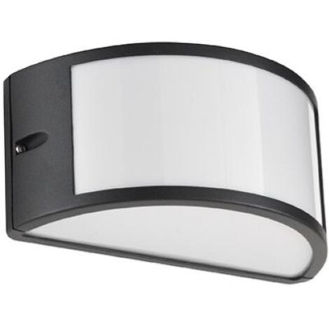 Applique per esterni FABIUS 25x13 cm a doppia emissione in alluminio Nero