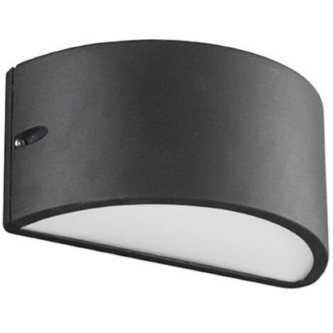 Applique per esterni LINUS 25x13 cm doppia emissione in alluminio Nero