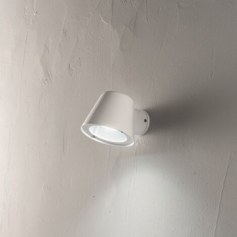 Applique per esterni MALTA in alluminio Bianco e diffusore in vetro 11,5 cm