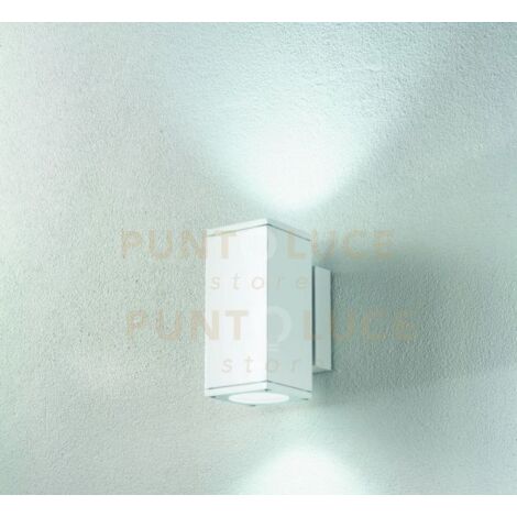 APPLIQUE PER ESTERNI NEVADA 2 LUCI ATTACCO GU10 BIANCO H.22,5CM