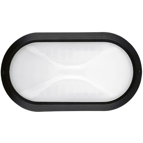 Applique PLAFF Oval Medium IP65 E27 42W Noir