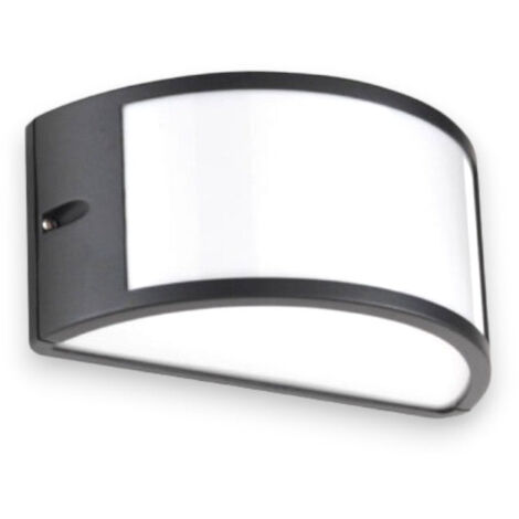 Applique plafoniera illuminazione esterna in alluminio e max 60W nero
