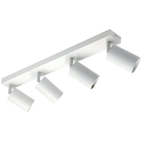 Applique/plafoniera Qualis bianca 4 faretti GU10 IdeaLED