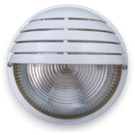 Applique plafoniera tonda illuminazione esterna - Bianco