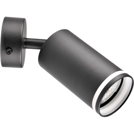 Applique/plafonnier 1xGU10 noir alu PARIS Polux IP20