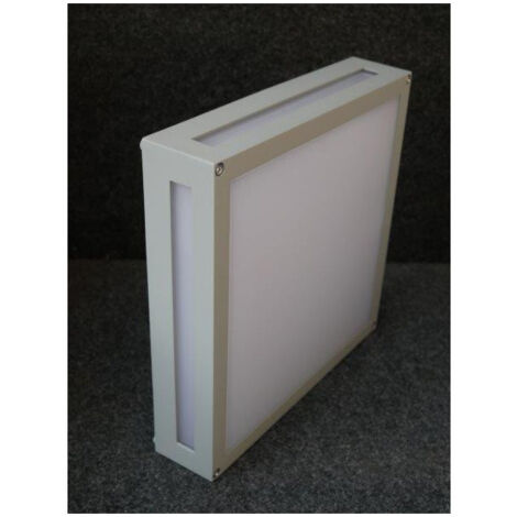 Applique plafonnier extérieur gris titane 300x300x95mm LED 13.5W 3000K 1000lm 230V non-dimmable IP54 NEWA TRIO