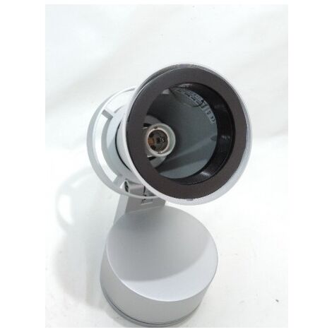 Applique plafonnier grise sur patère pour lampe E27 230V 100W max PAR30 (non incl) CONOS DUE ABI 1887075