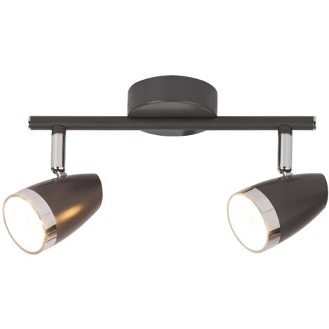 Applique-plafonnier LED 2x4W anthracite 3000K Rabalux