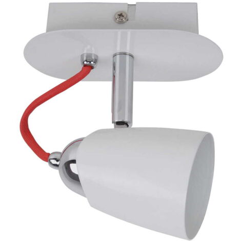 Applique/plafonnier métal Italux Kayla blanc LED GU10 50W
