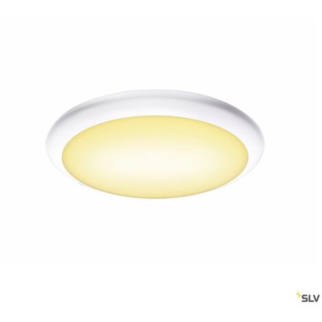 Applique plafonnier RUBA 27 blanc LED 12W 3000/4000K plast recyclé inter CCT - SLV - 1005089