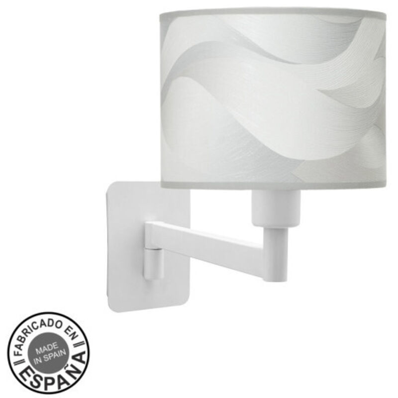 Applique murale fashionable 1xe14 blanc/gris wave 26x17x28 cm Applique murale fashionable 1xe14 blanc/gris wave 26x17x28 cm