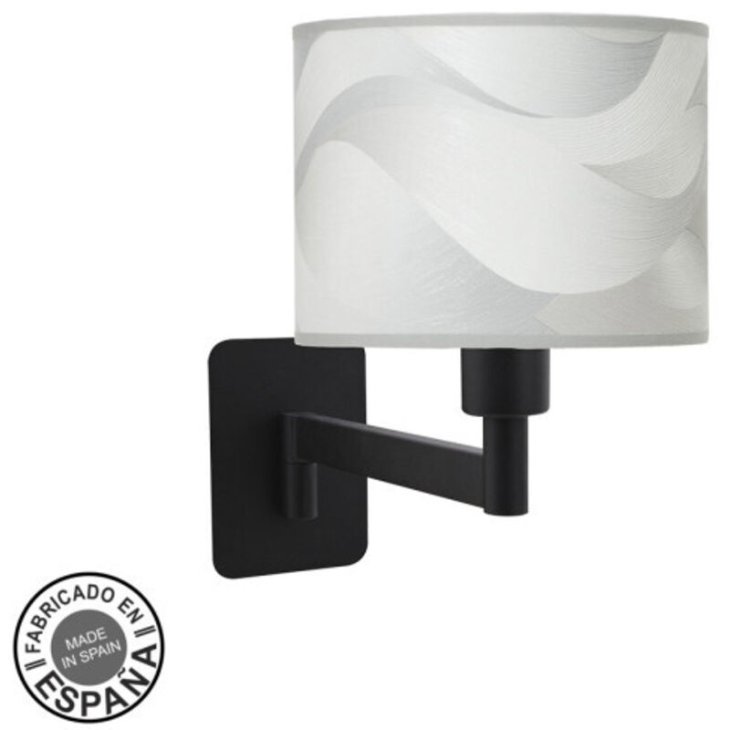Applique murale fashionable 1xe14 noir/gris wave 26x17x28 cm Applique murale fashionable 1xe14 noir/gris wave 26x17x28 cm