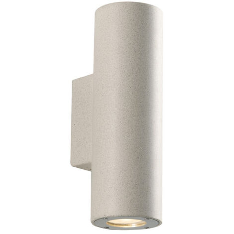 Applique PORTLAND in cemento bianco con luce biemissione