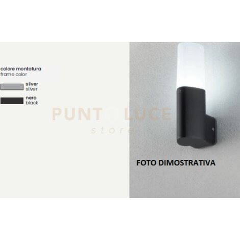 APPLIQUE POU SILVER 1 LUCE ATTACCO E27 IP44 H.25CM