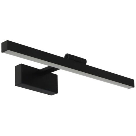 Applique pour miroir de salle de bain interrupteur intégré KARTAL-8 LED 8W 570lm 4200K IP45 noir HOROZ