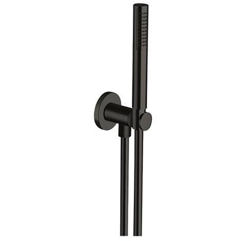 APPLIQUE PRISE D'EAU DOUCHETTE FLEXIBLE CHROME NOIR - CRISTINA ONDYNA PD47572