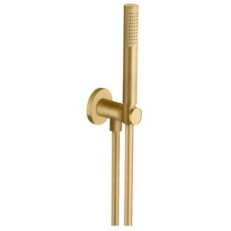 Applique Prise D'Eau Douchette Flexible Or Brosse Pvd Robinetterie HYDROTHERAPIE - CRISTINA ONDYNA PD47596P