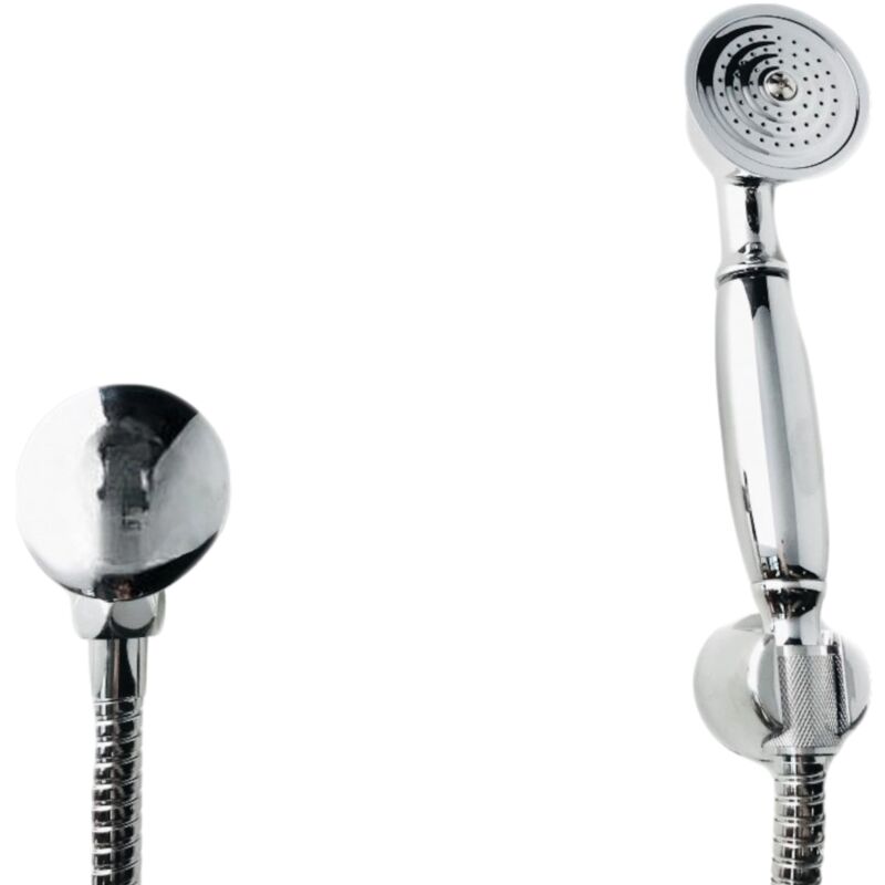 Applique prise d'eau et douchette laiton rétro