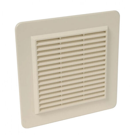 Nicoll – Applique PVC moustiquaire rectangulaire 226x323 mm – Résistante aux UV – Pose à visser ou coller – Pour ventilation efficace