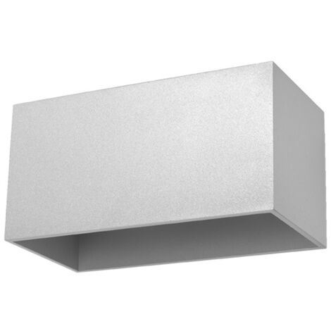 Applique QUAD Maxi grise aluminium 2xG9 Sollux Lighting