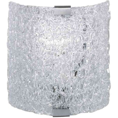 Applique Quadrata Sweety 1xE14 Nichel E Acrilico Trio Lighting