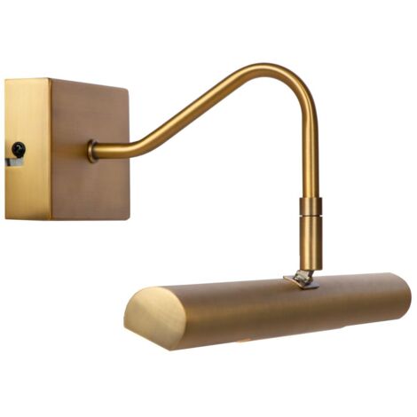 Applique quadro metallo ottone oro 36cm VINZ Lucide 2xG9 28W