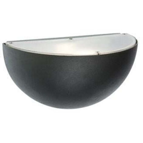 Applique quarto di sfera umbe grigio per arredo esterno giardino 490/16 sovil