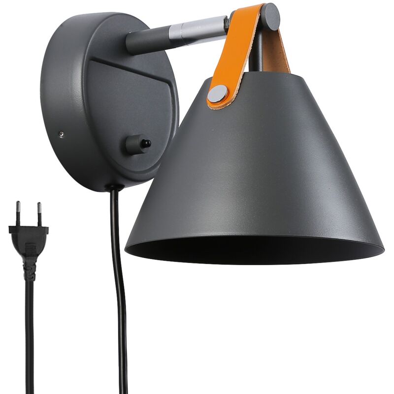 Barcelona Led - Ellen Lederwandleuchte mit Kabel