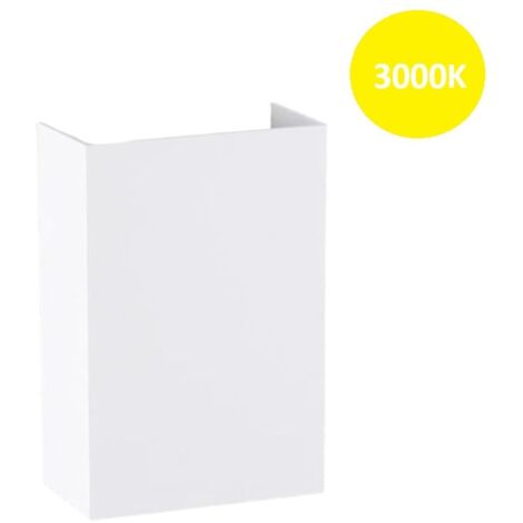 Applique rettangolare 10W bianco per esterno balcone giardino luce regolabile impermeabile IP65  Calda