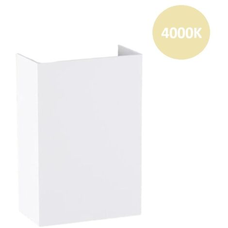 Applique rettangolare 10W bianco per esterno balcone giardino luce regolabile impermeabile IP65  Naturale