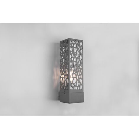 Applique Rettangolare Da Esterno Cooper Antracite IP44 Trio Lighting