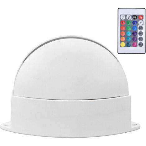 Applique RGB con telecomando a 24 tasti alla moda, alta luminosità, semicerchio RGB RC per corridoio, AC85-265V