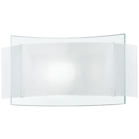 "Applique RIGHE in vetro bianca (1xE27)"