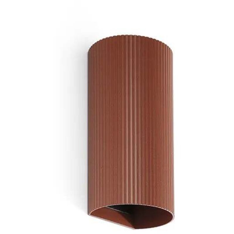 Applique ronde sole en terre cuite striée 40545