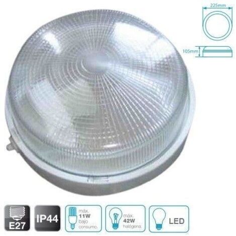 Applique rotonda in termoplastico BIANCO E27 GSC 0700648