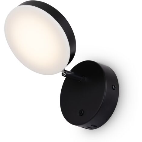 Applique rotonda minimal nera LED 6W 3000K Maytoni FAD