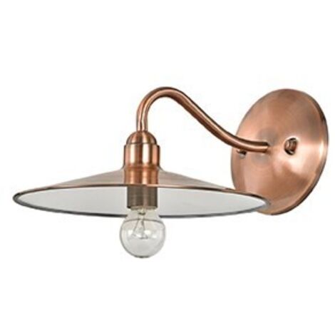 Applique Rustica-Country Cantina Metallo Rame 1 Luce E14
