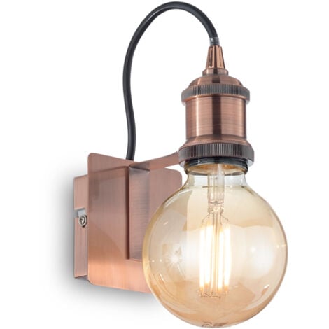 Applique Rustica-Country Frida Metallo Rame 1 Luce E27