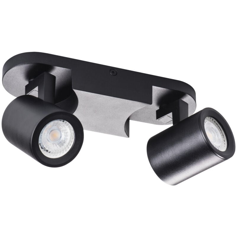 Kanlux - Applique saillie pour 2 ampoules GU10 - Noir