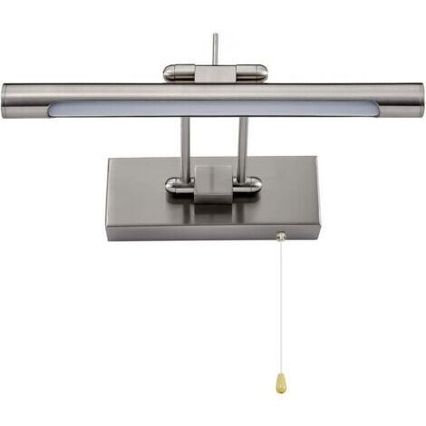 Applique Salle Bain LED - Interrupteur Tirette - Miroir Orientable IP44 - 4000K 35cm/6W