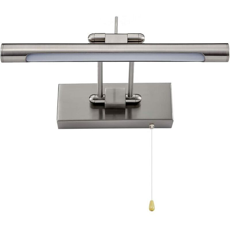 ZVD - Applique Salle Bain led - Interrupteur Tirette - Miroir Orientable IP44 - 4000K 35cm/6W