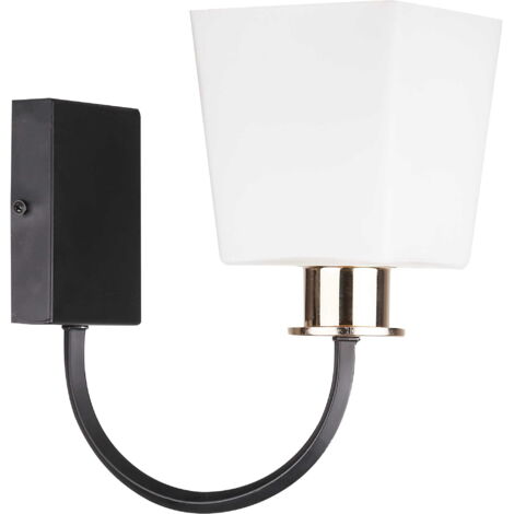 Applique Schubert 1xE27 40W nero/bianco - Candellux