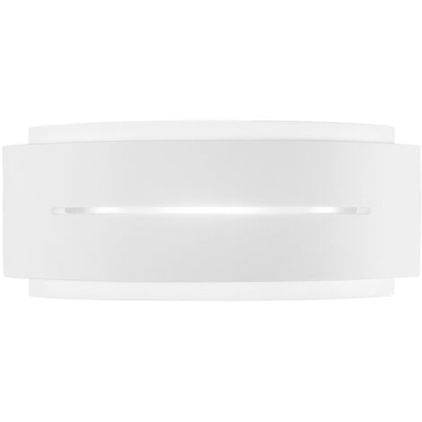 "Applique SCOTT in gesso bianco verniciabile con luce biemissione"