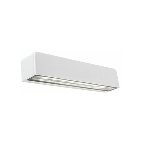 Applique segna passo 9w luce led 3000k da esteno in alluminio bianco Esovit